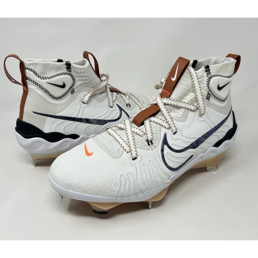 Men's Nike Alpha Huarache NXT Metal Baseball Cleat Hemp HV8543-100 Size 10